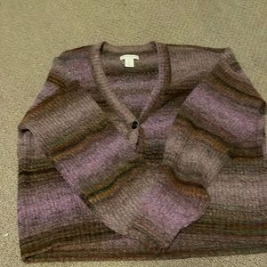 Christian Siriano Purple Cardigan